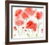 Poppy Reds-Sheila Golden-Framed Art Print