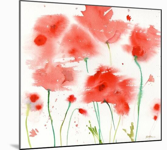 Poppy Reds-Sheila Golden-Mounted Art Print