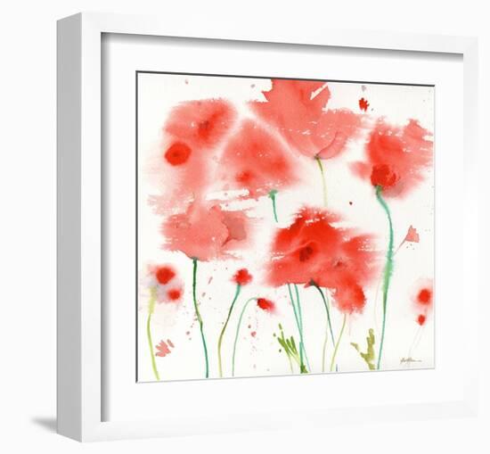 Poppy Reds-Sheila Golden-Framed Art Print