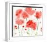 Poppy Reds-Sheila Golden-Framed Art Print