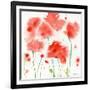 Poppy Reds-Sheila Golden-Framed Art Print