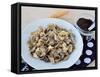 Poppy Seed Pasta-Whiteaster-Framed Stretched Canvas