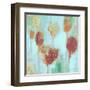 Poppy Song on Blue-Lanie Loreth-Framed Art Print