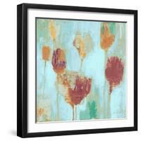 Poppy Song on Blue-Lanie Loreth-Framed Art Print