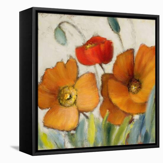 Poppy Splendor Square III-Lanie Loreth-Framed Stretched Canvas