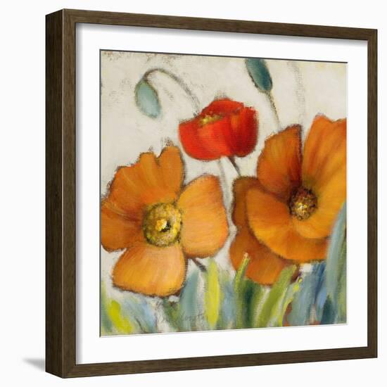 Poppy Splendor Square III-Lanie Loreth-Framed Photographic Print