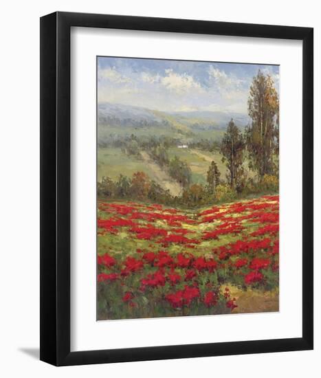 Poppy Vista II-Hulsey-Framed Art Print