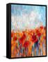 Poppy Walk-Claire Hardy-Framed Stretched Canvas