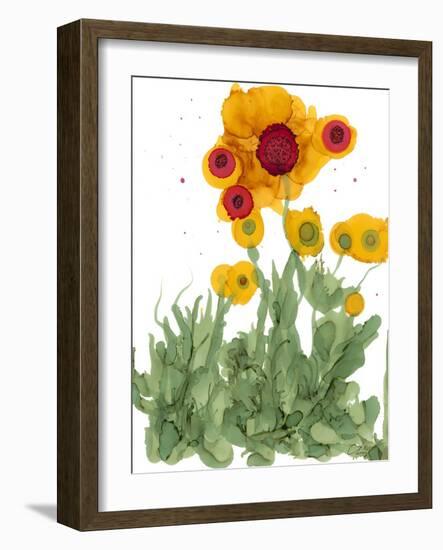 Poppy Whimsy I-Cheryl Baynes-Framed Art Print