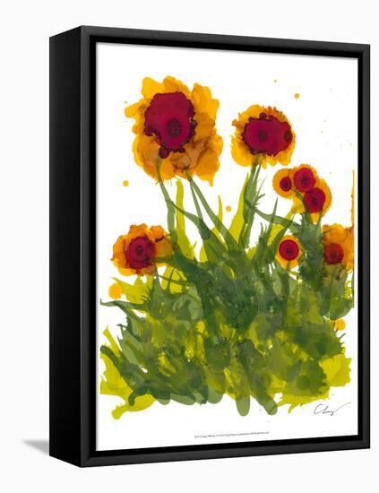 Poppy Whimsy V-Cheryl Baynes-Framed Stretched Canvas