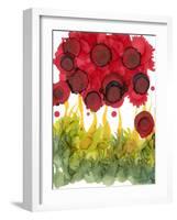 Poppy Whimsy VI-Cheryl Baynes-Framed Art Print