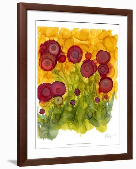 Poppy Whimsy VIII-Cheryl Baynes-Framed Art Print