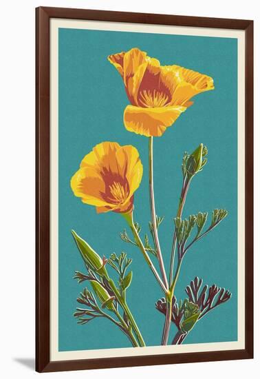 Poppy-Lantern Press-Framed Art Print