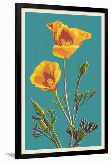 Poppy-Lantern Press-Framed Art Print