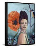 Poppy-Leah Saulnier-Framed Stretched Canvas