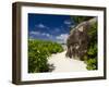 Popular Anse Source D'Agent White Sand Beach, Island of La Digue, Seychelles-Cindy Miller Hopkins-Framed Photographic Print