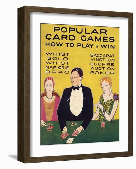 Popular Card Games, UK-null-Framed Giclee Print