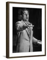 Popular Italo-American Song Singer Perry Como-Ralph Morse-Framed Premium Photographic Print