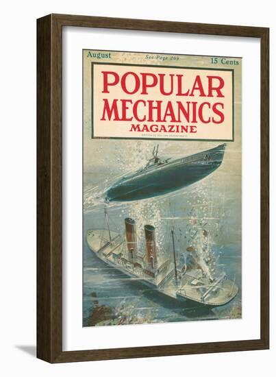 Popular Mechanics, August 1917-null-Framed Art Print