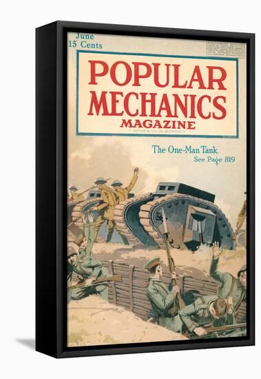 Popular Mechanics, June 1918-null-Framed Stretched Canvas