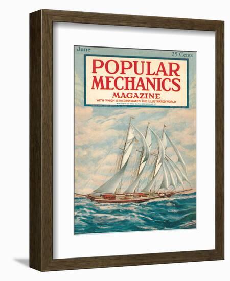 Popular Mechanics, June 1923-null-Framed Art Print