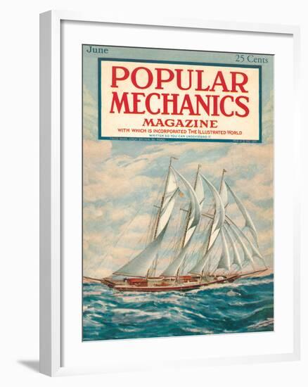 Popular Mechanics, June 1923-null-Framed Premium Giclee Print