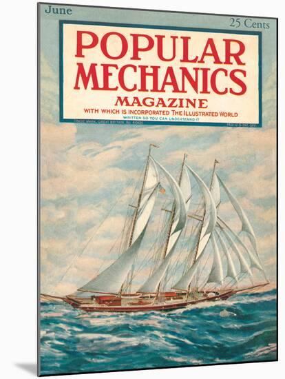 Popular Mechanics, June 1923-null-Mounted Premium Giclee Print