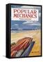 Popular Mechanics, March-null-Framed Stretched Canvas