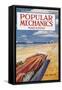 Popular Mechanics, March-null-Framed Stretched Canvas