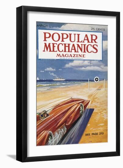 Popular Mechanics, March-null-Framed Art Print