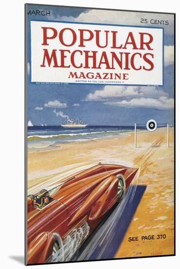 Popular Mechanics, March-null-Mounted Art Print