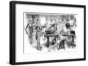 Popular Music - Ragtime in the Home in 1906-null-Framed Art Print