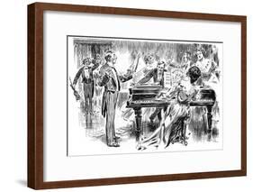 Popular Music - Ragtime in the Home in 1906-null-Framed Art Print