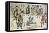 Popular Otsu-E Phenomenon, 1848-Utagawa Kuniyoshi-Framed Stretched Canvas