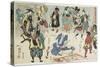 Popular Otsu-E Phenomenon, 1848-Utagawa Kuniyoshi-Stretched Canvas