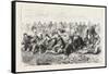 Popular Sports in Belgium a Blindfold Race, 1876-null-Framed Stretched Canvas