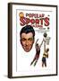 Popular Sports Magazine: Going for the Hoop-null-Framed Art Print