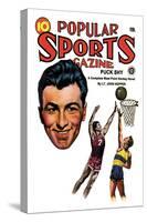 Popular Sports Magazine: Going for the Hoop-null-Stretched Canvas