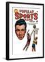 Popular Sports Magazine: Going for the Hoop-null-Framed Art Print