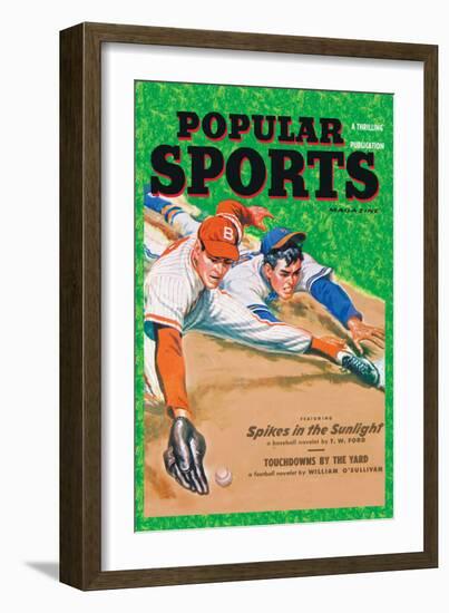 Popular Sports: Spikes in the Sunlight-null-Framed Art Print