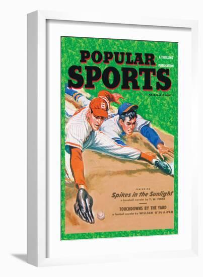 Popular Sports: Spikes in the Sunlight-null-Framed Art Print