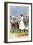 Population and Culture of the Caribbean: Jamaican Shopping for Farm Products in Jamaica, circa 1890-null-Framed Giclee Print