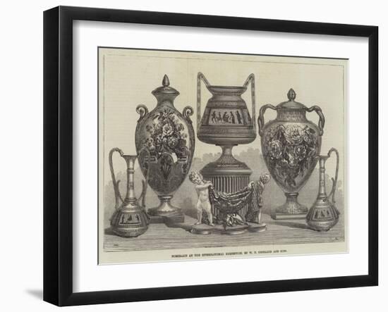 Porcelain at the International Exhibition-Walter Wilson-Framed Giclee Print