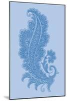 Porcelain Blue Motif I-Vision Studio-Mounted Art Print