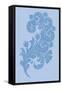 Porcelain Blue Motif II-Vision Studio-Framed Stretched Canvas