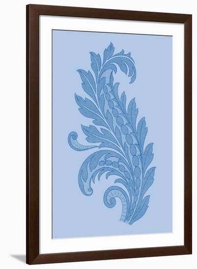 Porcelain Blue Motif III-Vision Studio-Framed Art Print