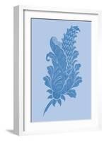 Porcelain Blue Motif IV-Vision Studio-Framed Art Print