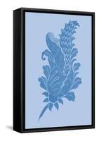 Porcelain Blue Motif IV-Vision Studio-Framed Stretched Canvas