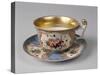 Porcelain Cup with Decorations, Close-Up-null-Stretched Canvas