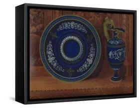 'Porcelain Ewer & Plateau', 1863-Robert Dudley-Framed Stretched Canvas